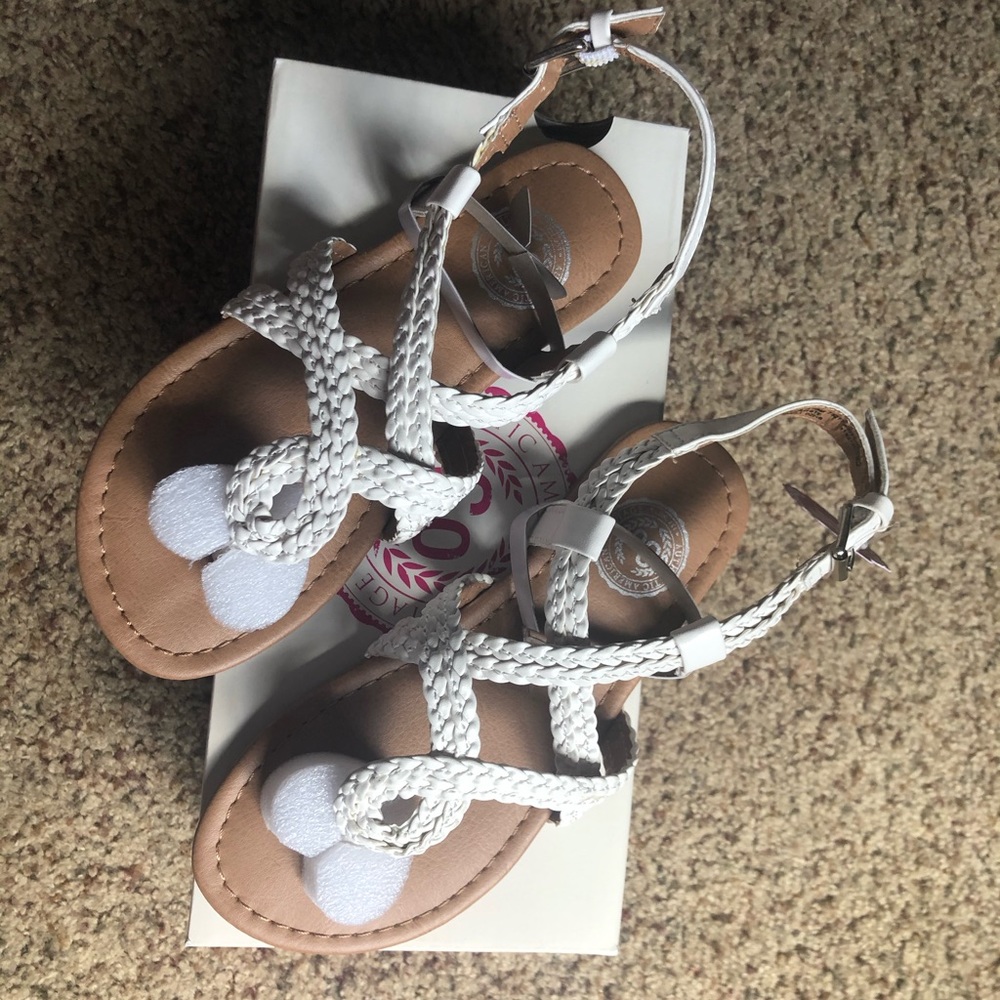 So mime girls sandals NWT size 13!